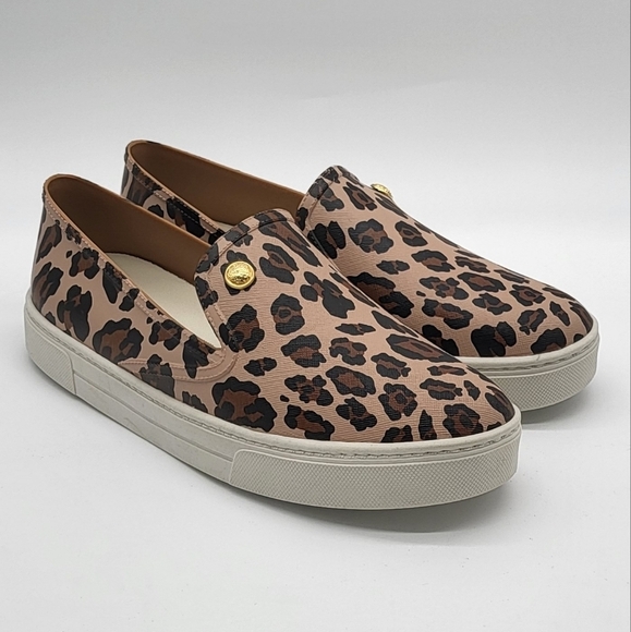 1110- Vince Camuto Marjetta Leopard Print Slip On Sneakers Size 7M NWT - Picture 1 of 12